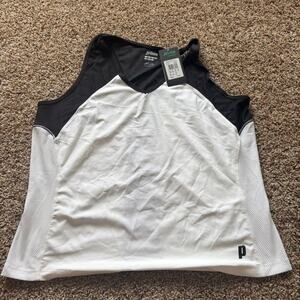 Prince Women’s XXL Aerotech Racerback Tank Top Active Tennis White/Black NWT
